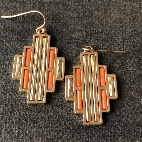 Orange and Gold Earrings 🌸2/$10